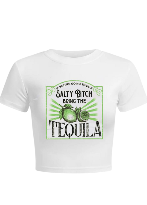 Bring the Tequila Crop Shirt