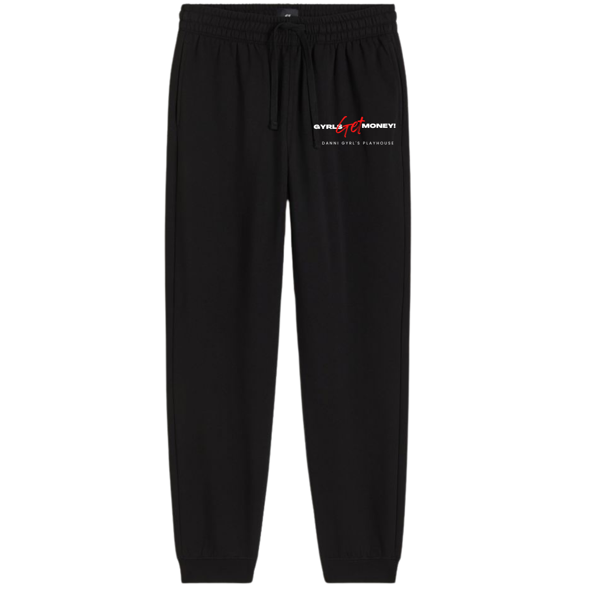 Gyrls Get Money - Black Joggers