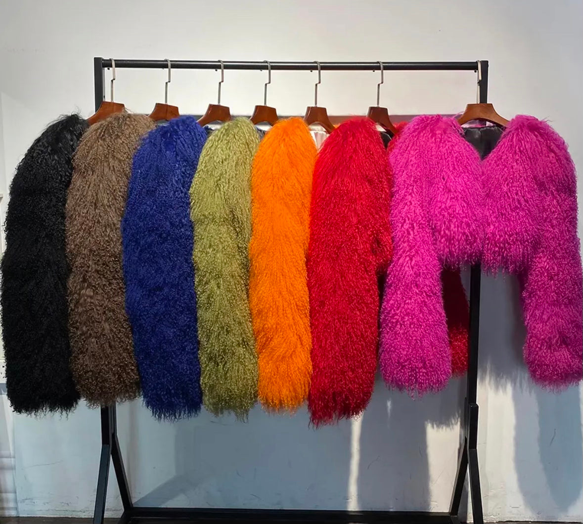 Gyrls Get Money - Mongolian Crop Fur Coat