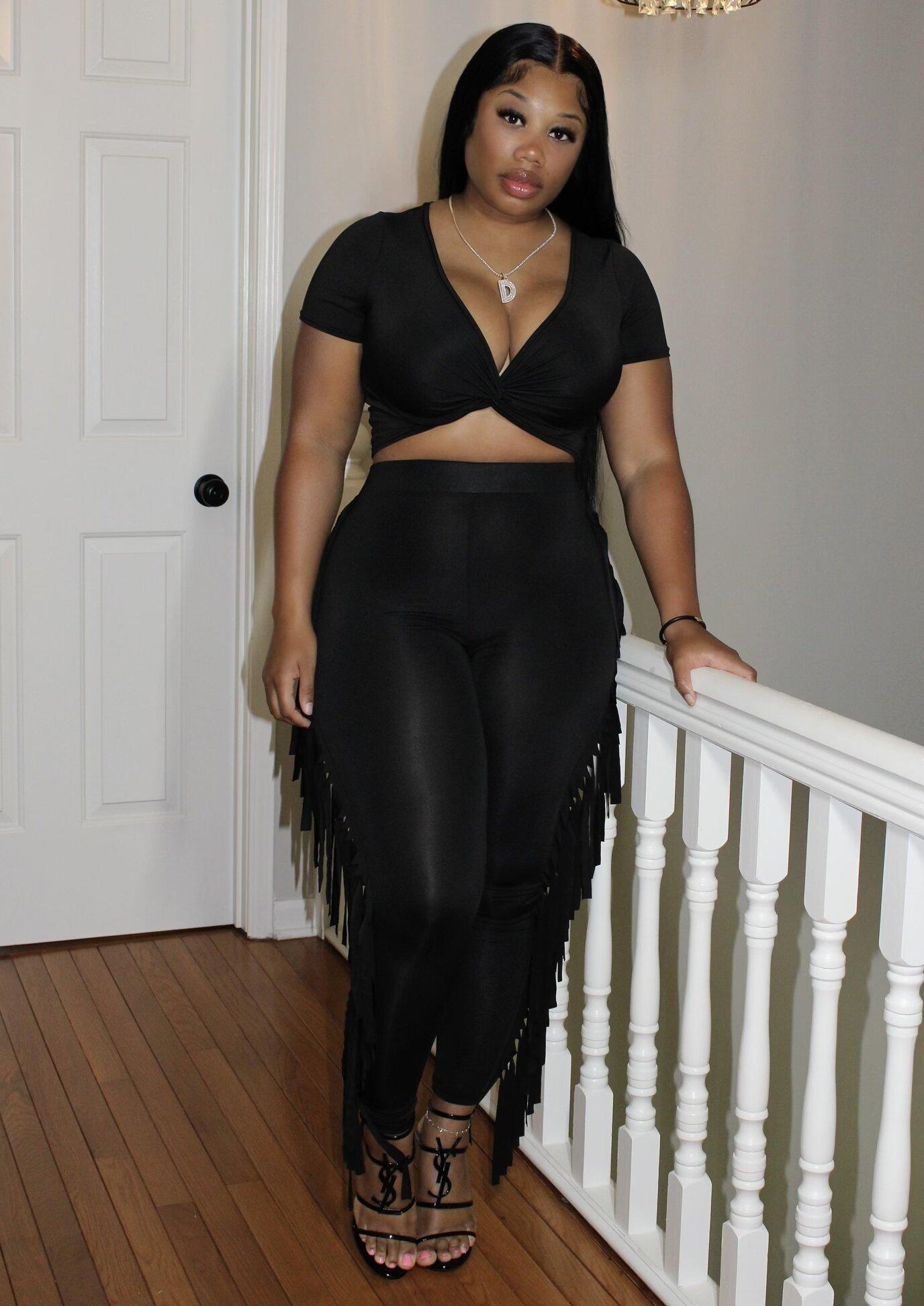 Selena 2 piece Set - Black