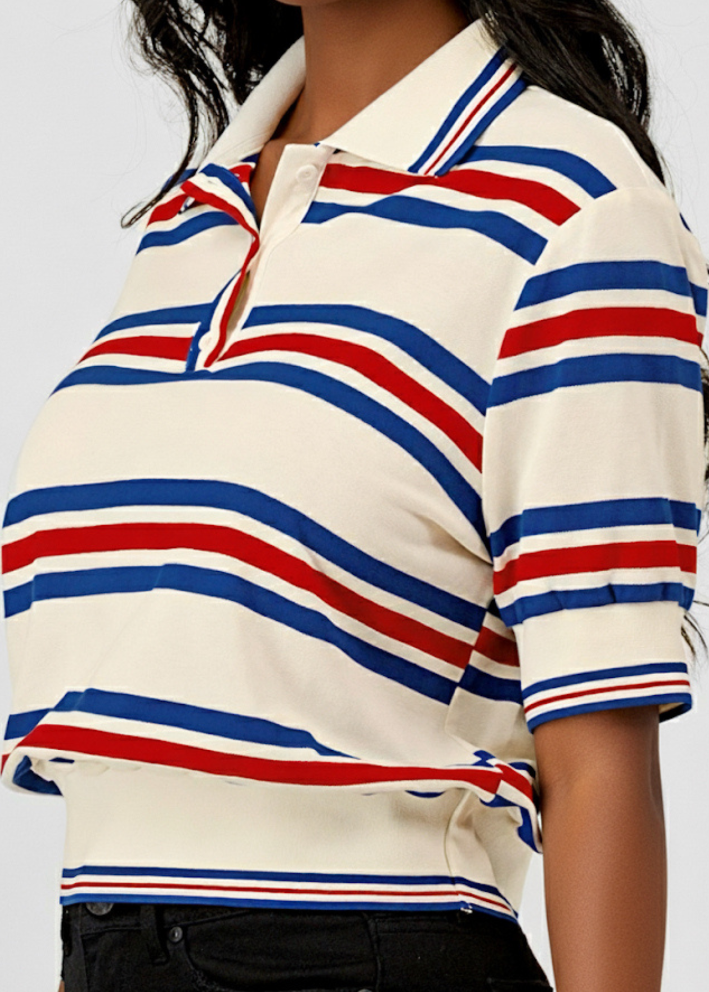Stripe Polo Gyrl - TShirt