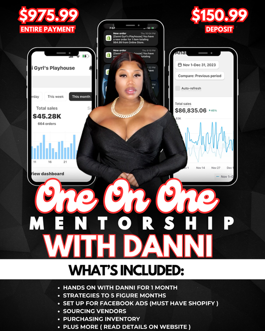 1 on 1 Mentorship with Danni