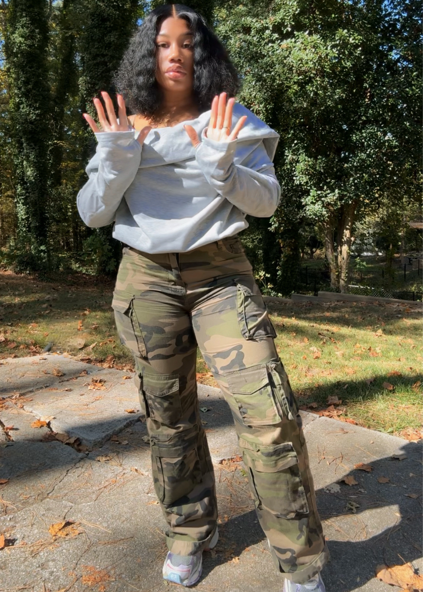 Multi Wear Draped Sweatshirt