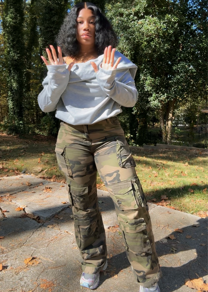 Multi Wear Draped Sweatshirt