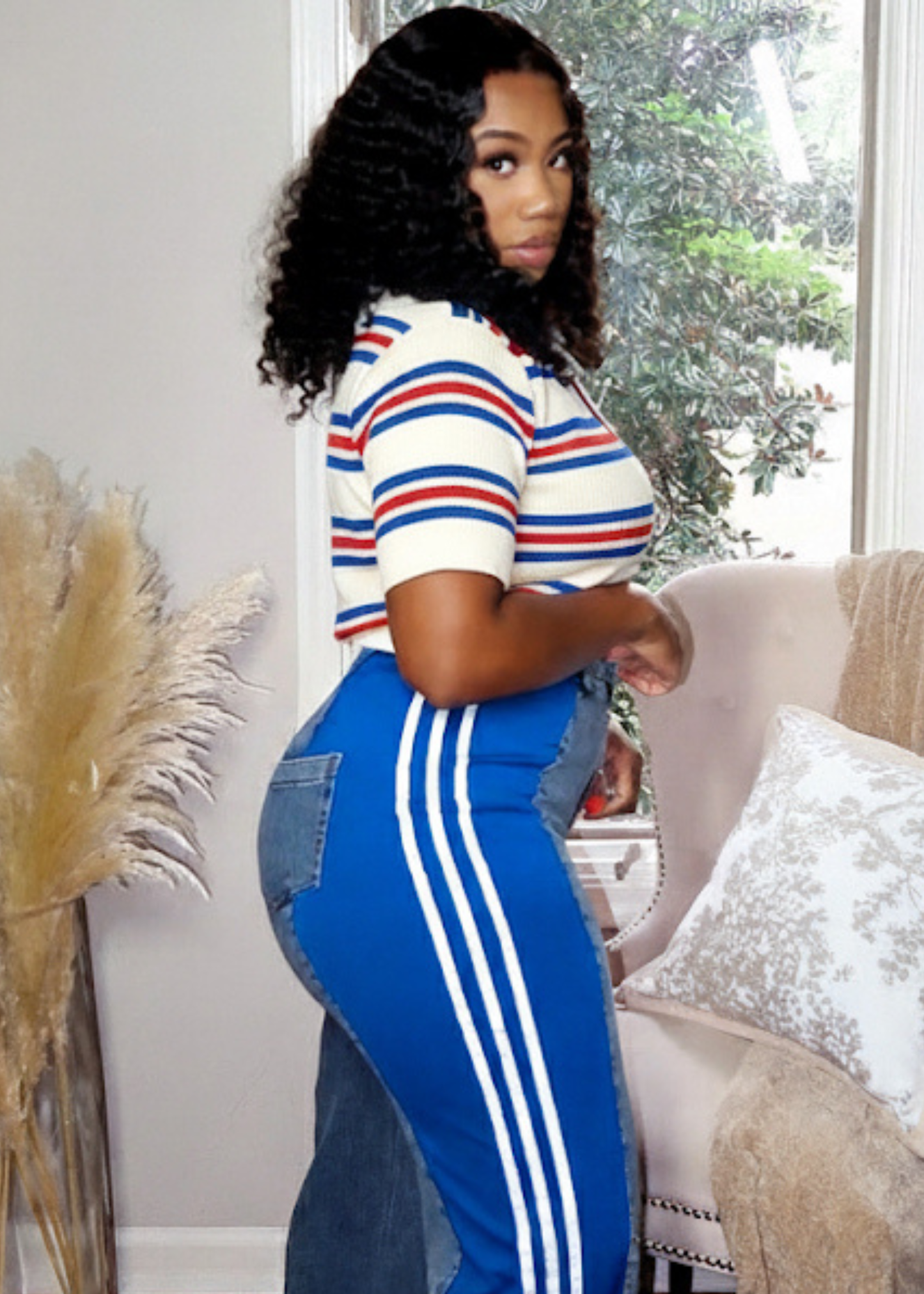 Stripe Polo Gyrl - TShirt