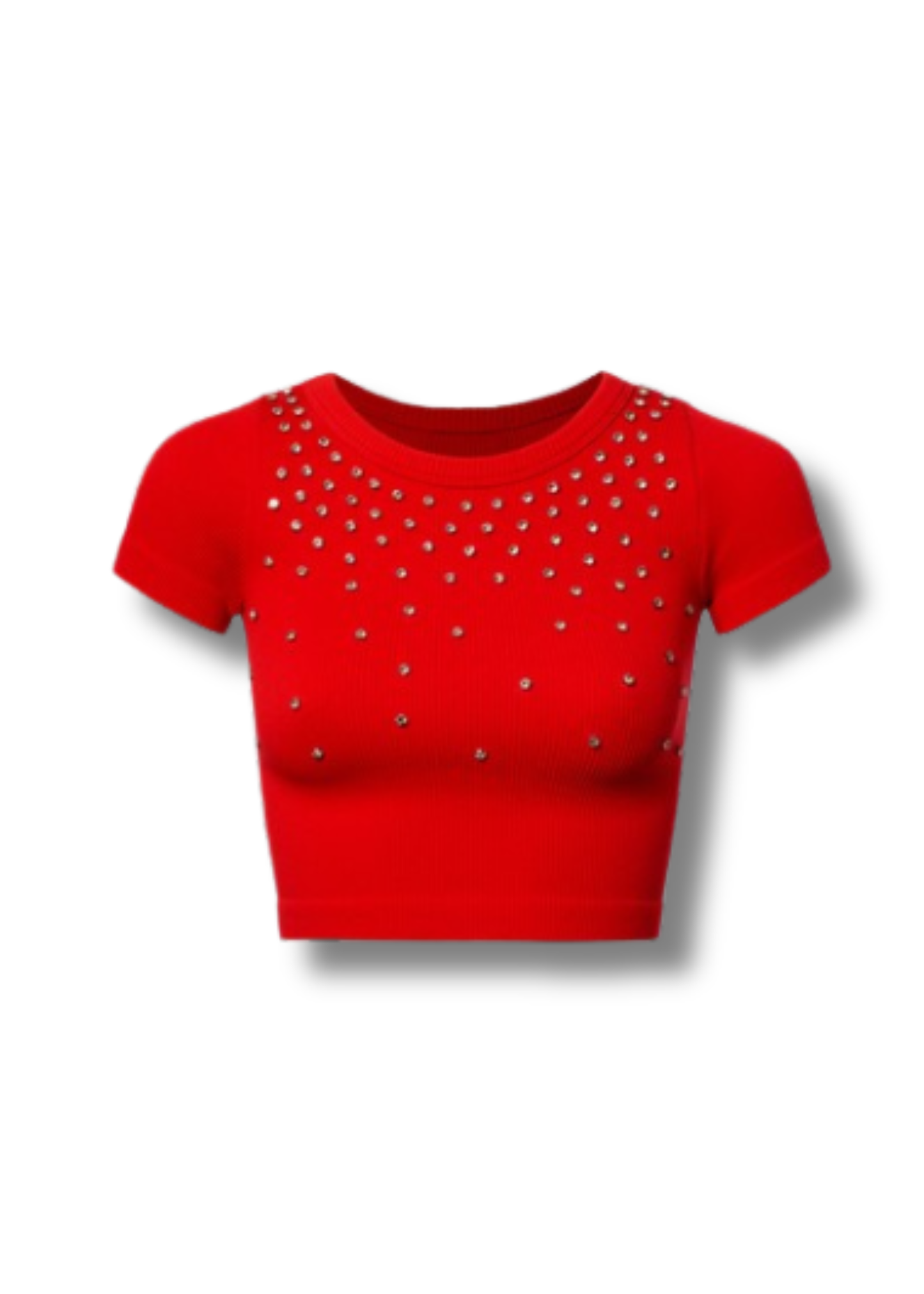 Rhinestone Short Sleeve Top