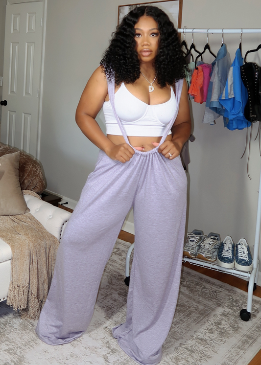 Cut it Out Jumpsuit-  Lavender