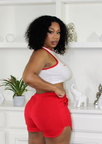 Baller Gyrl Shorts- Red