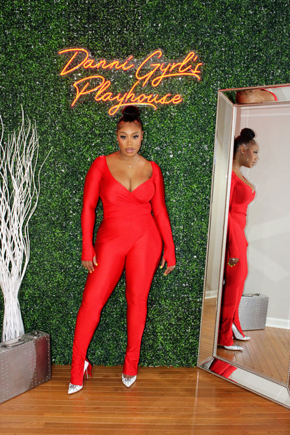 Diamond Gyrl - Red 2 Piece Set