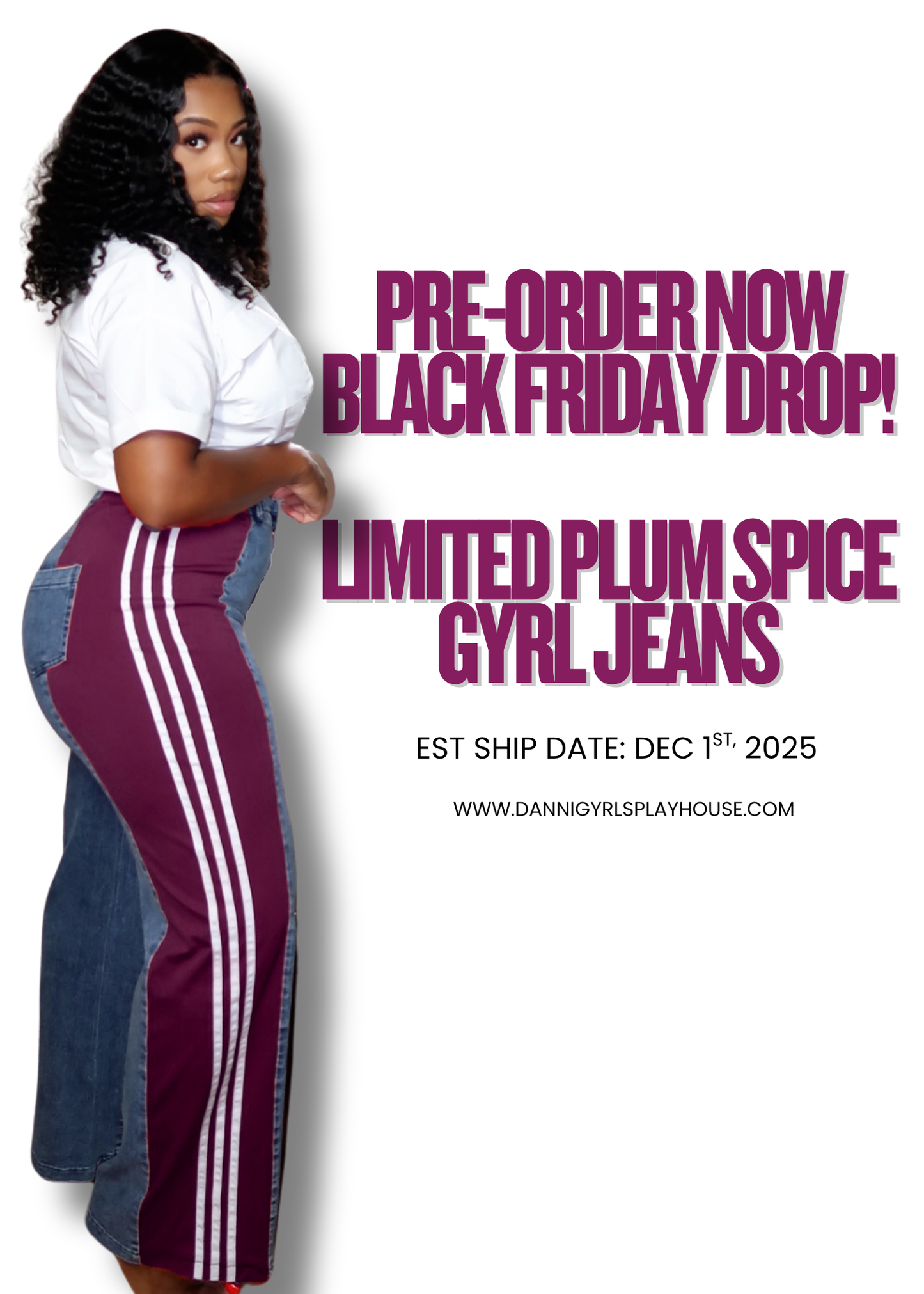 Plum Spice Gyrl Jeans - Black Friday Edition