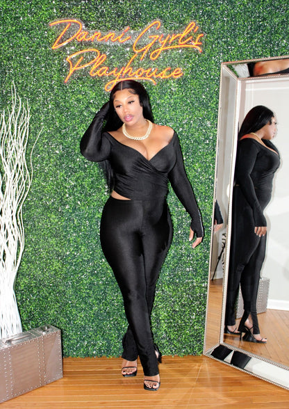 Diamond Gyrl - Black 2 Piece Set